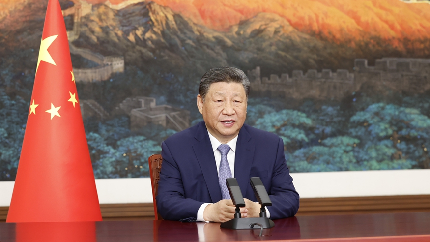 习近平向气候和公正转型领导人峰会发表致辞