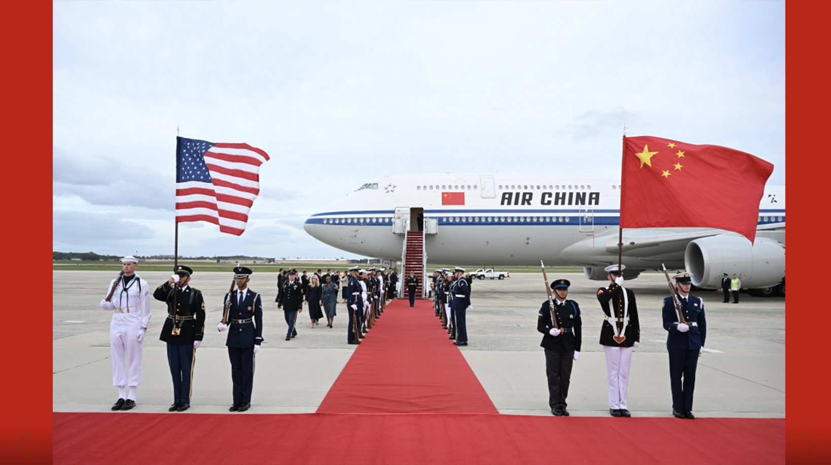 习近平抵达华盛顿，开始对美国进行国事访问